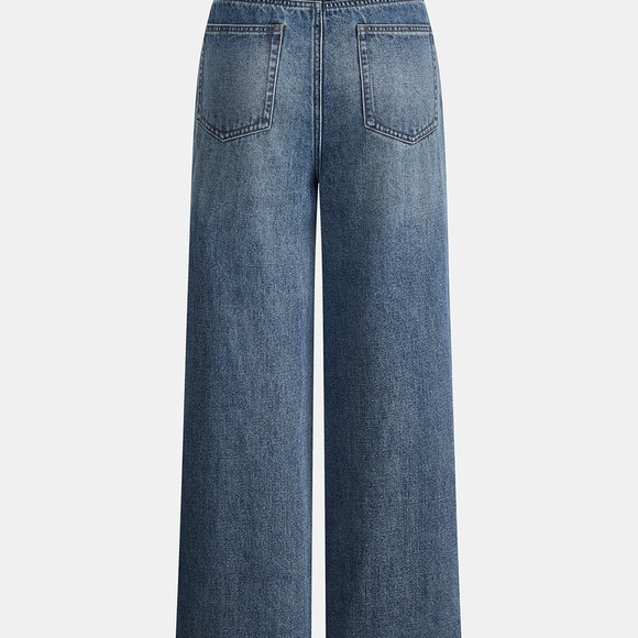 Commense Denim Flare Jeans With Drawstring waist BNWT - Picture 2 of 9